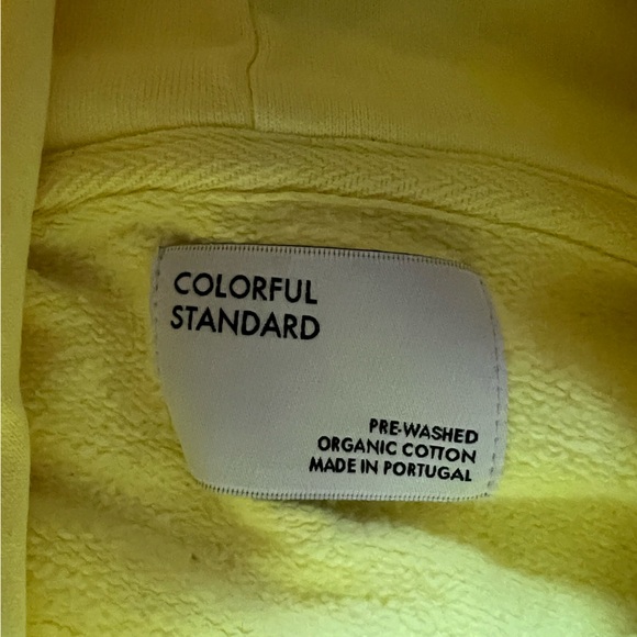 Like new! Colorful Standard hoodies neon yellow - Picture 3 of 3
